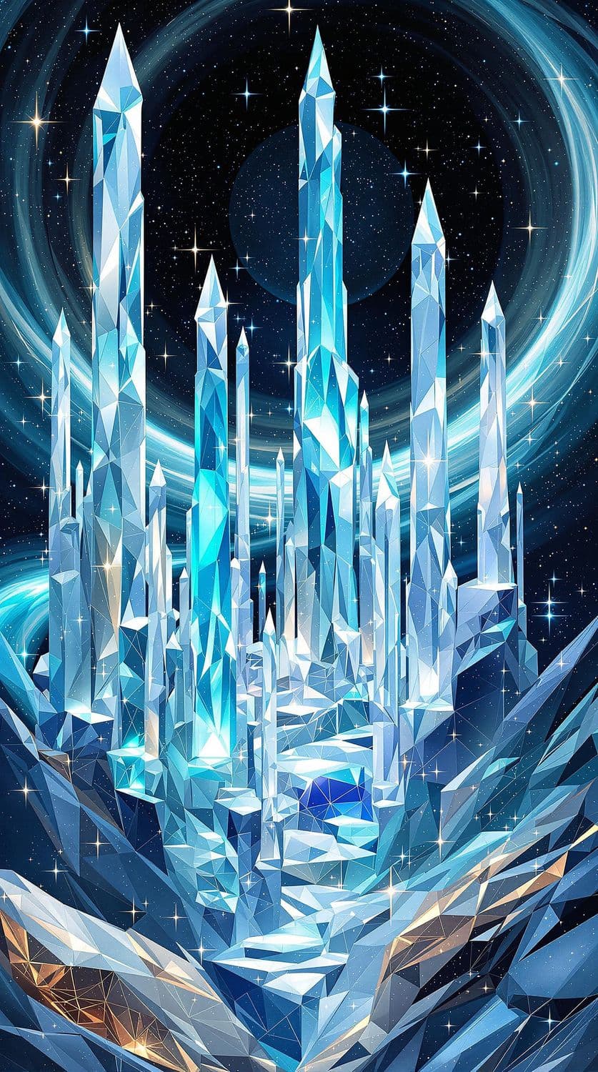 Futuristic Crystalline Towers