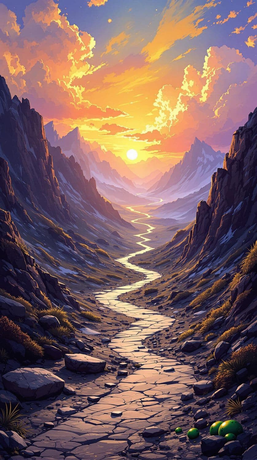 Ethereal Mountain Sunrise