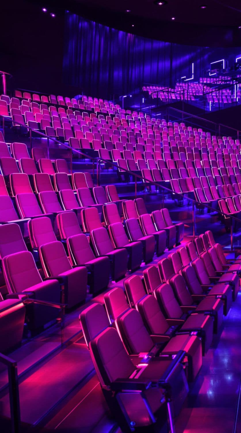 Neon Purple Futuristic Cinema