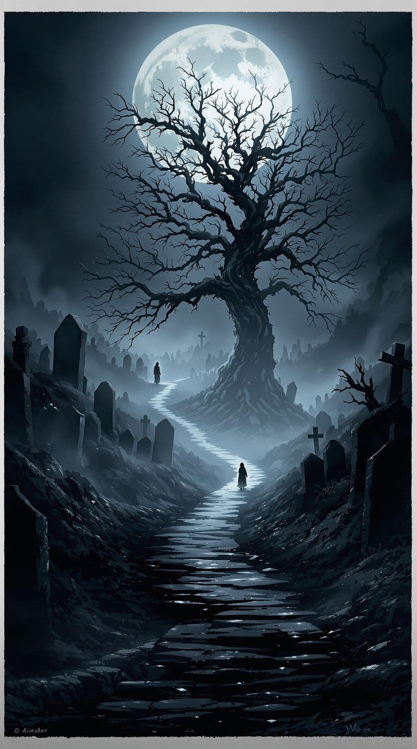 Moonlit Graveyard