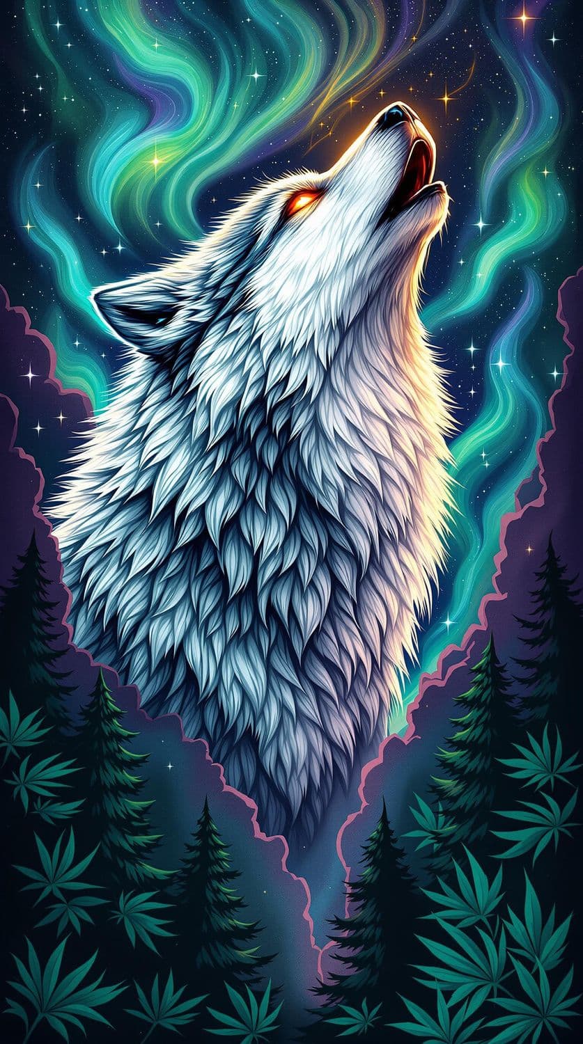 Wolf's Aurora Serenade