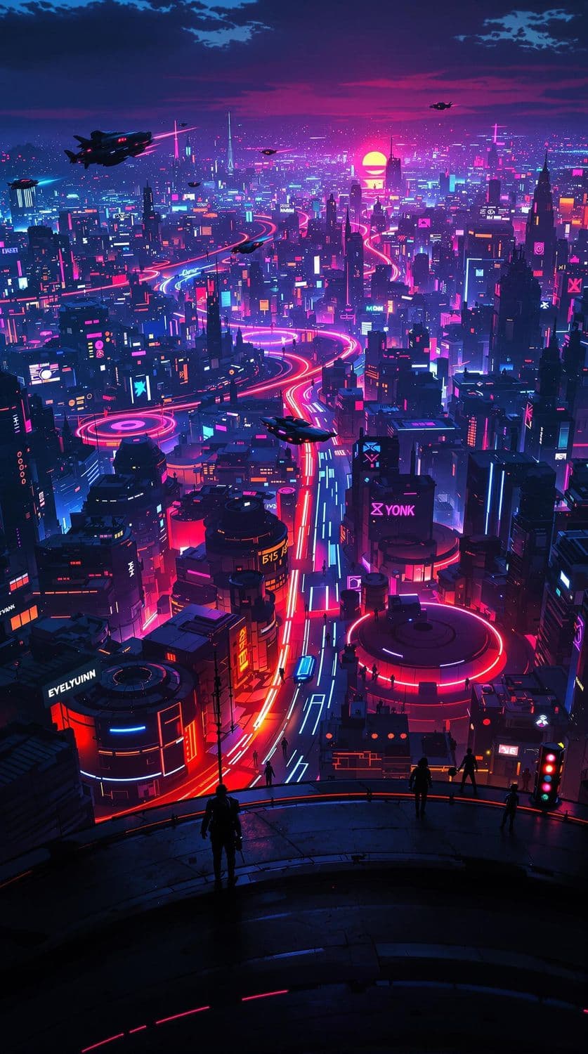 Dusk in Neon City
