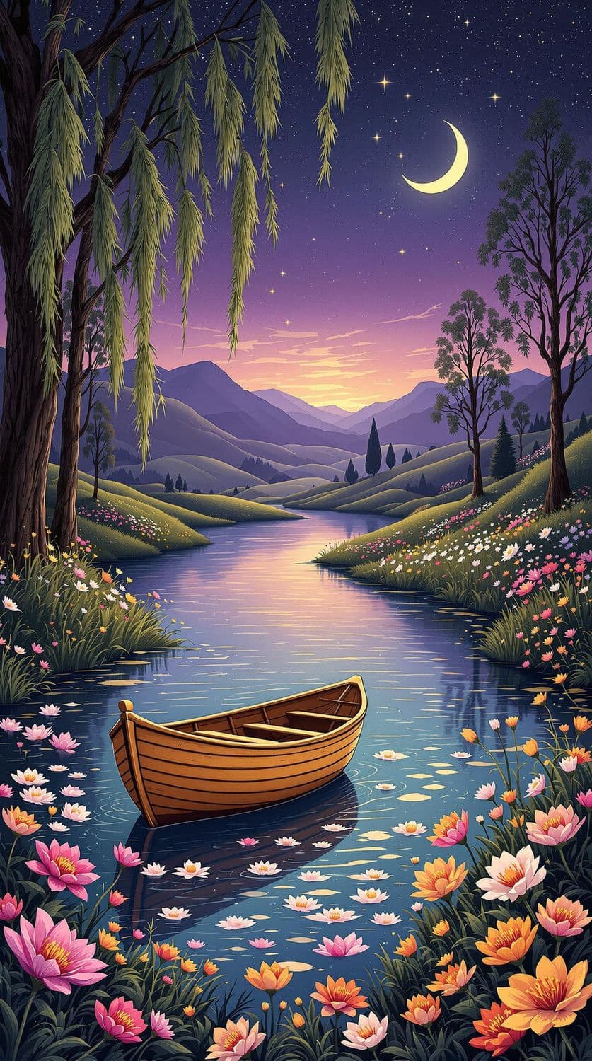 Twilight Lakeside Serenity