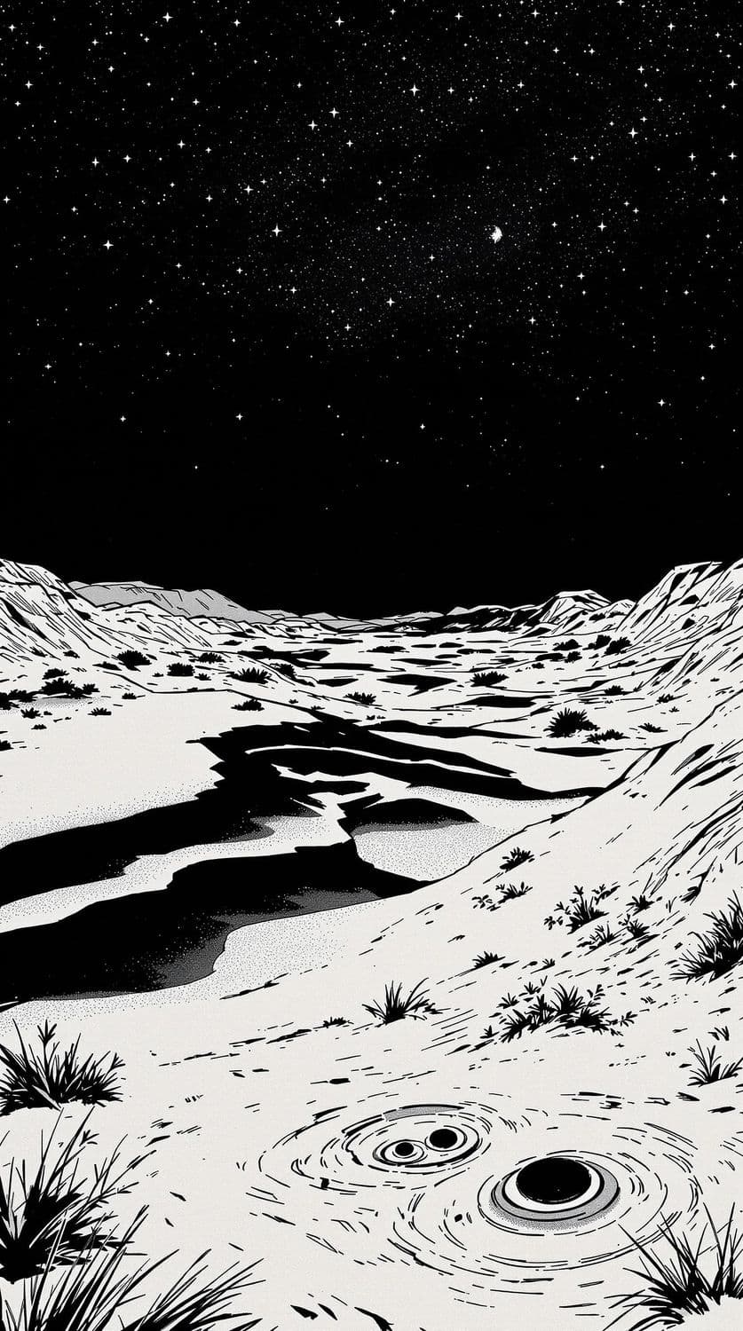 Desert Under Moonlight