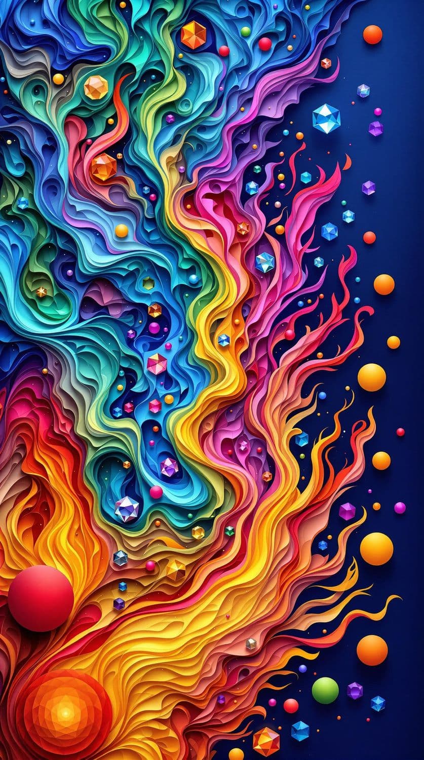 Symphony of Swirling Colors