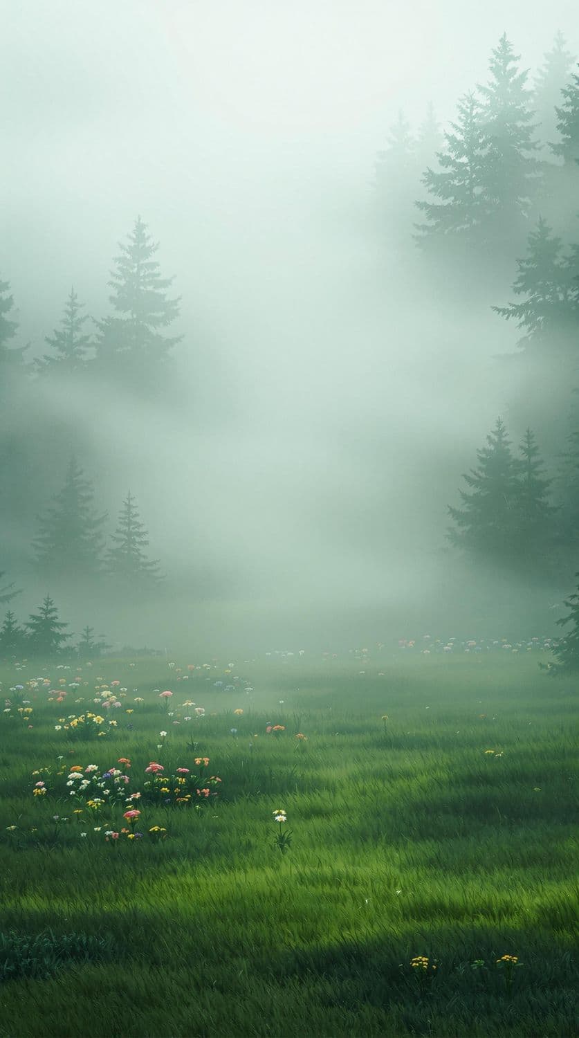 Misty Meadow Morning