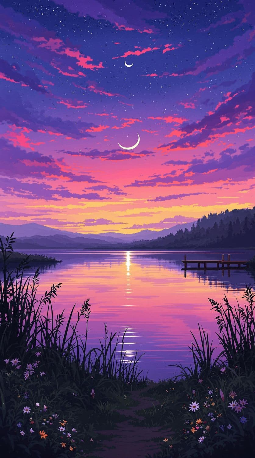 Lakeside Serenity at Dusk