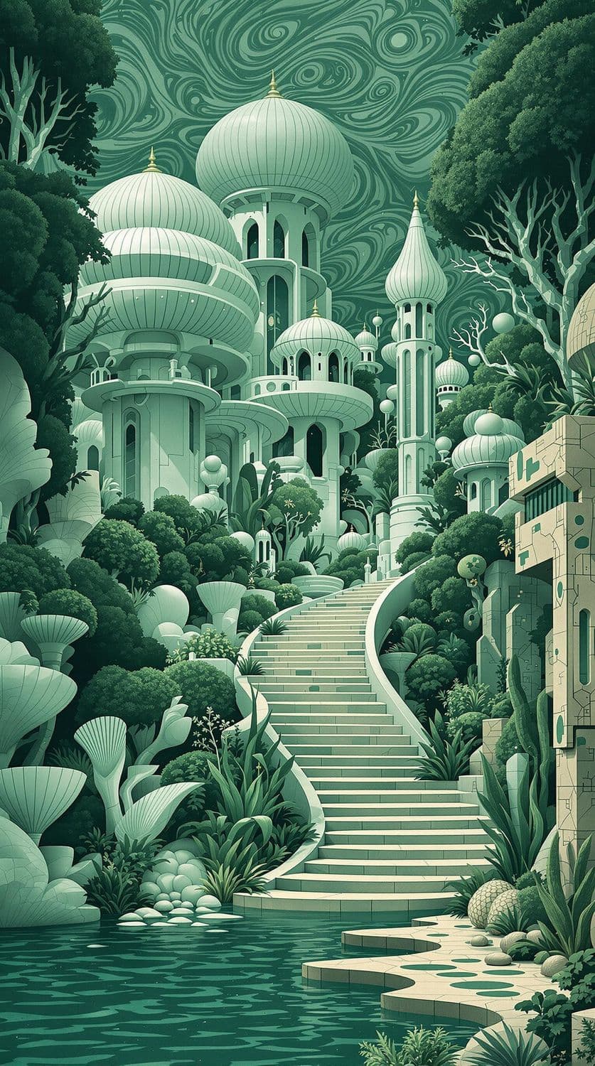 Surreal Green Sanctuary