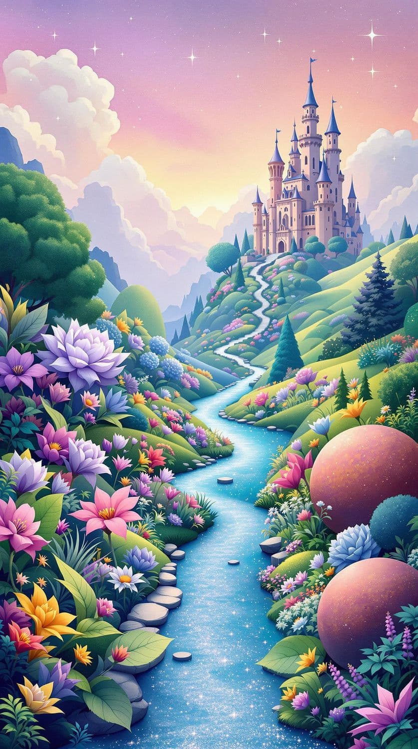 Whimsical Garden Path