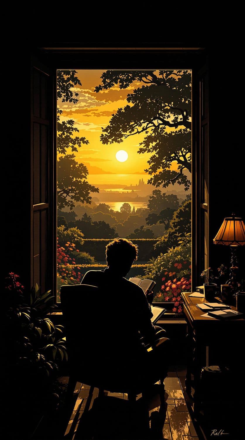 Reading Nook with Garden View