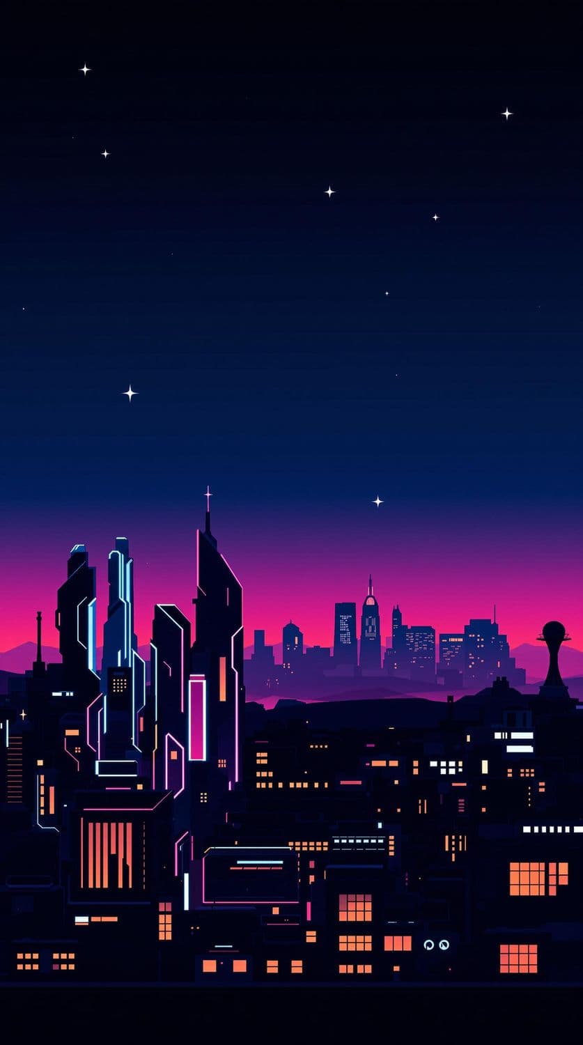 Futuristic Metropolis at Dusk
