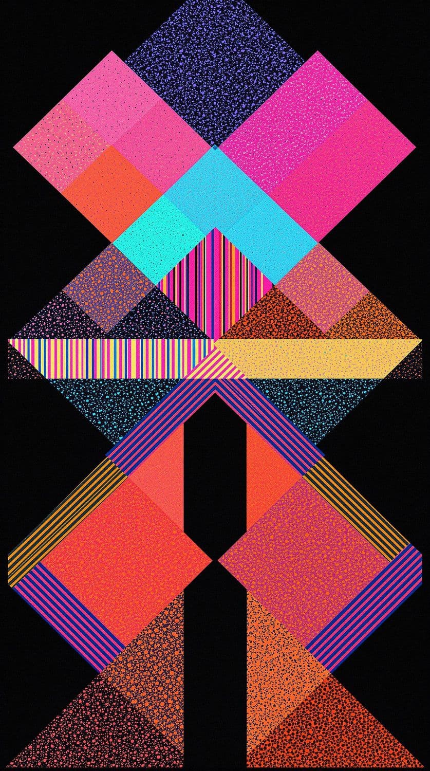 Symmetrical Abstract Kaleidoscope