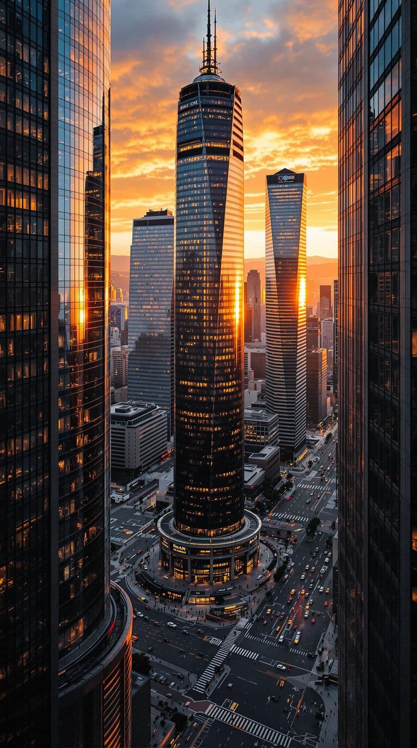 Golden Hour Cityscape