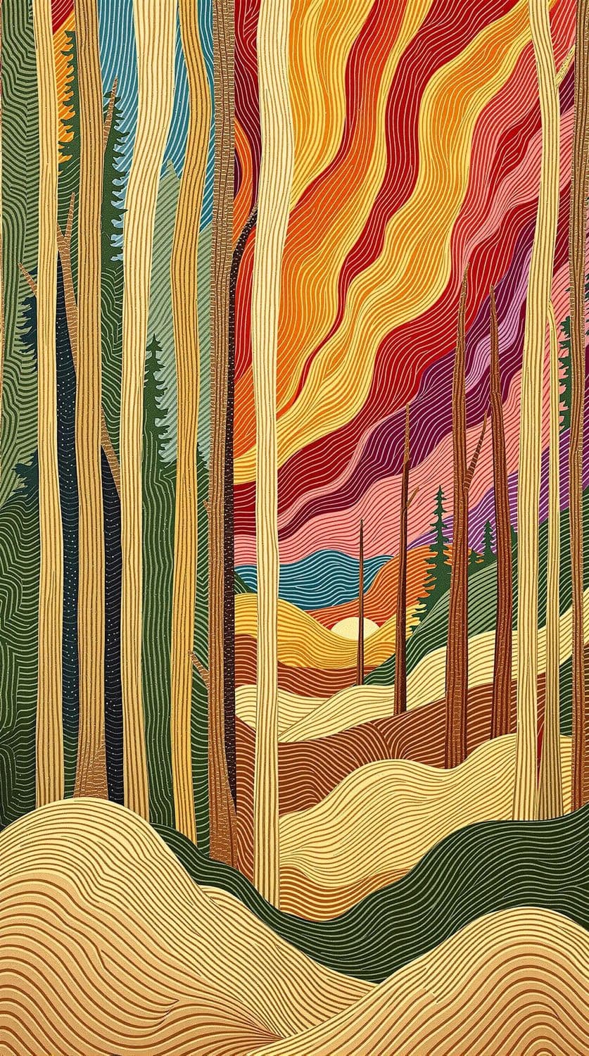 Stylized Forest Landscape