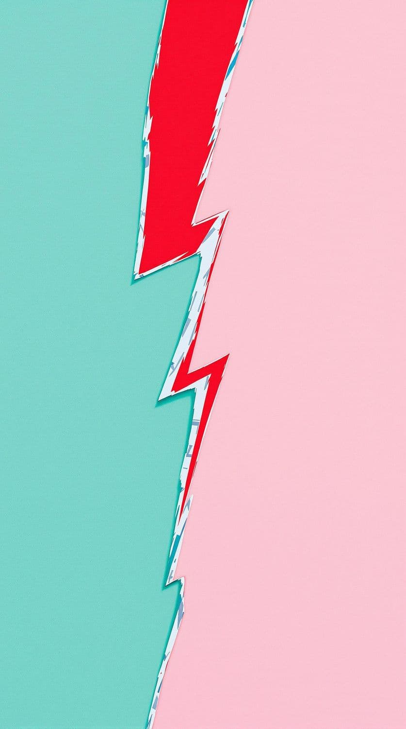 Crimson and Mint Lightning Split