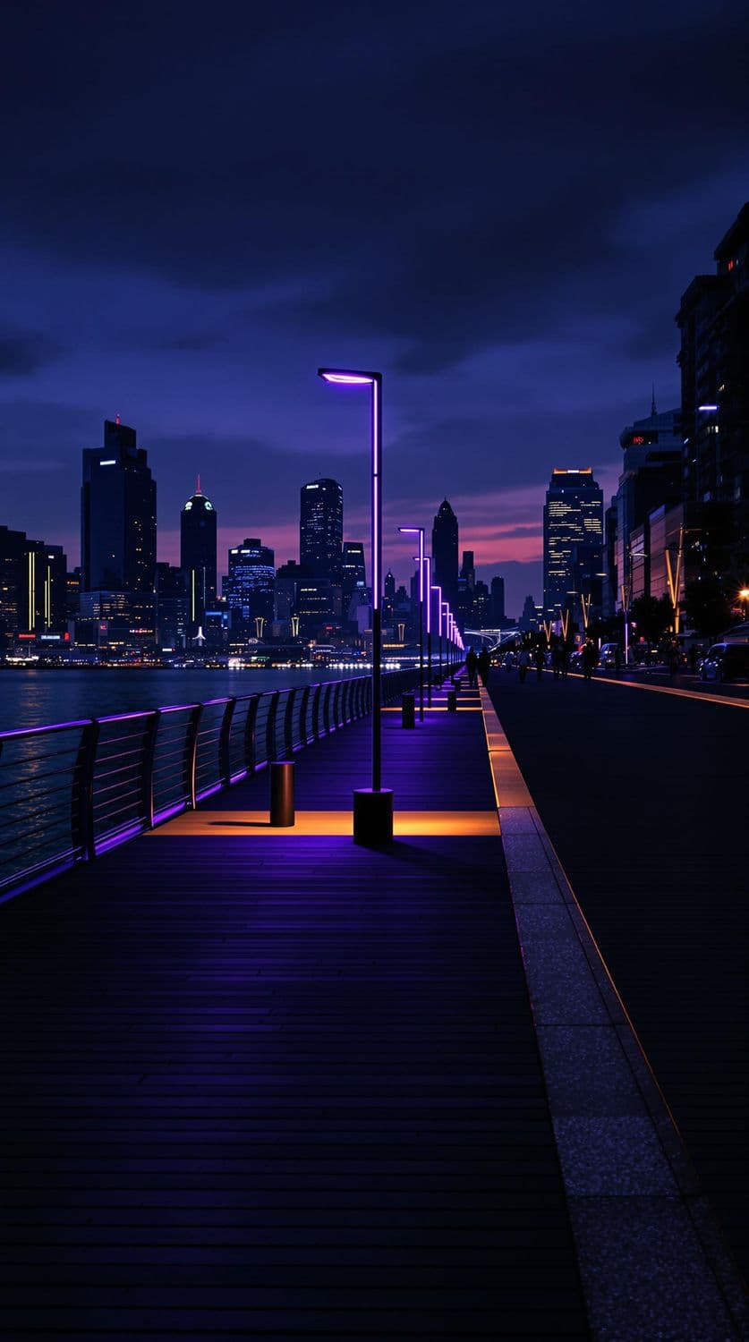 Twilight Urban Boardwalk