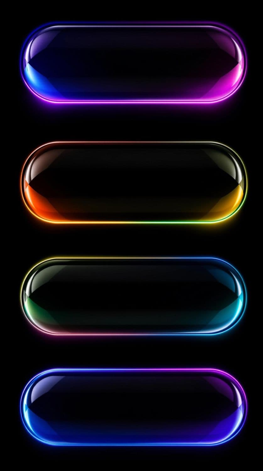 Futuristic Neon Pyramids