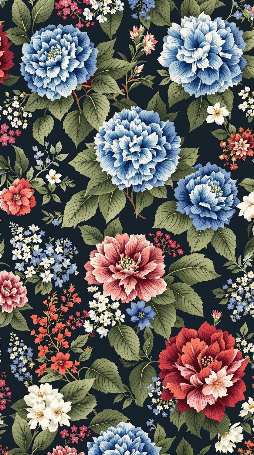 Blue Hydrangea Elegance