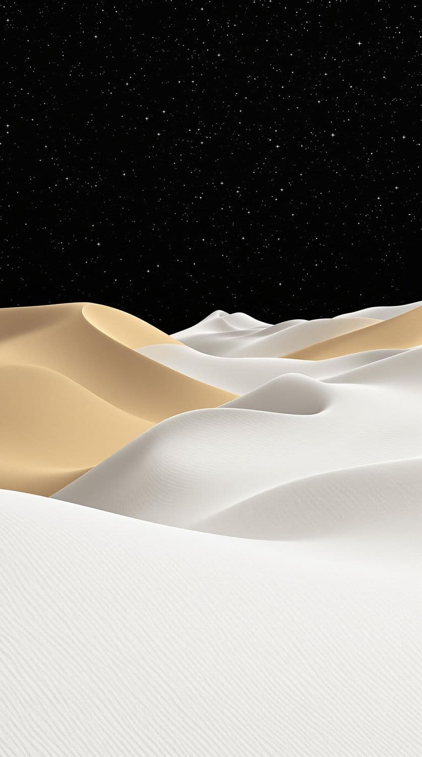 Desert Waves at Night