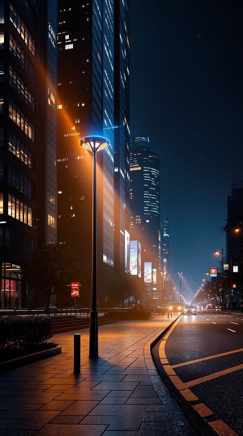 Futuristic Night Cityscape