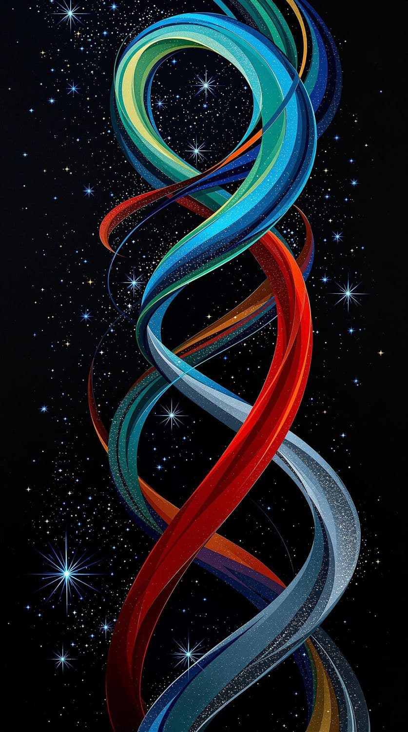 Spiraling Tendrils on a Frosty Night