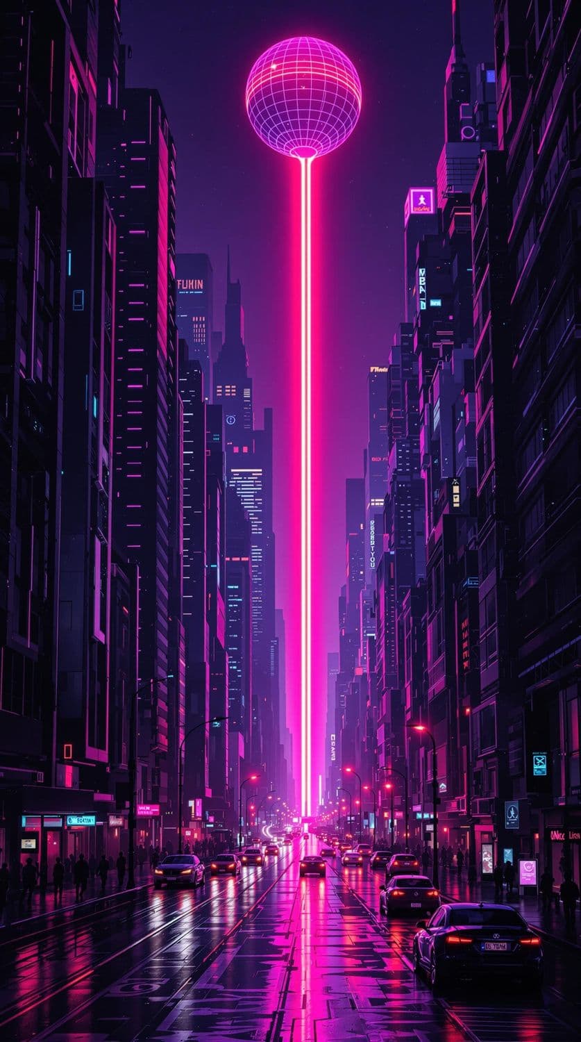 Futuristic Cityscape at Dusk