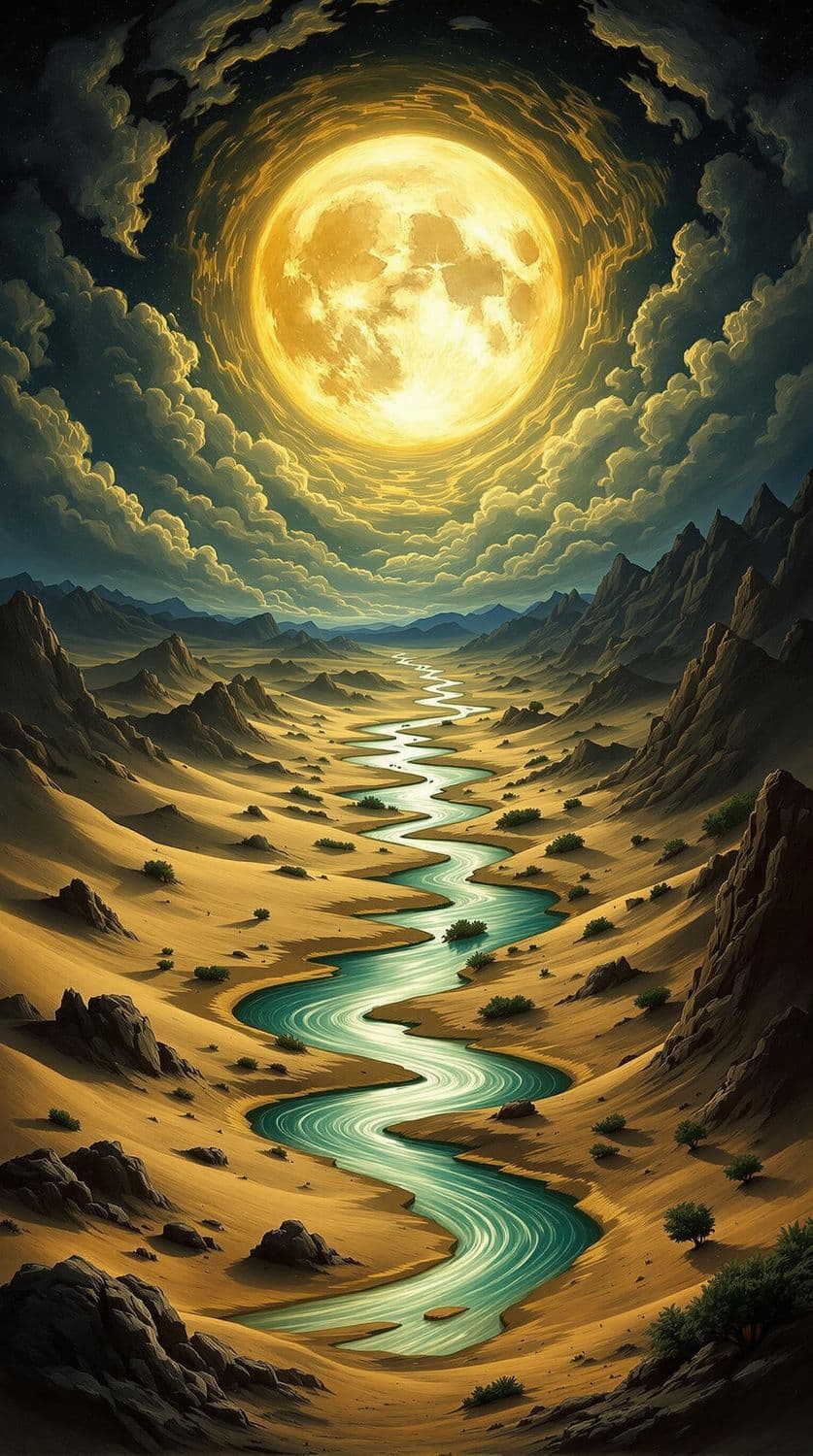 Moonlit Desert Fantasy