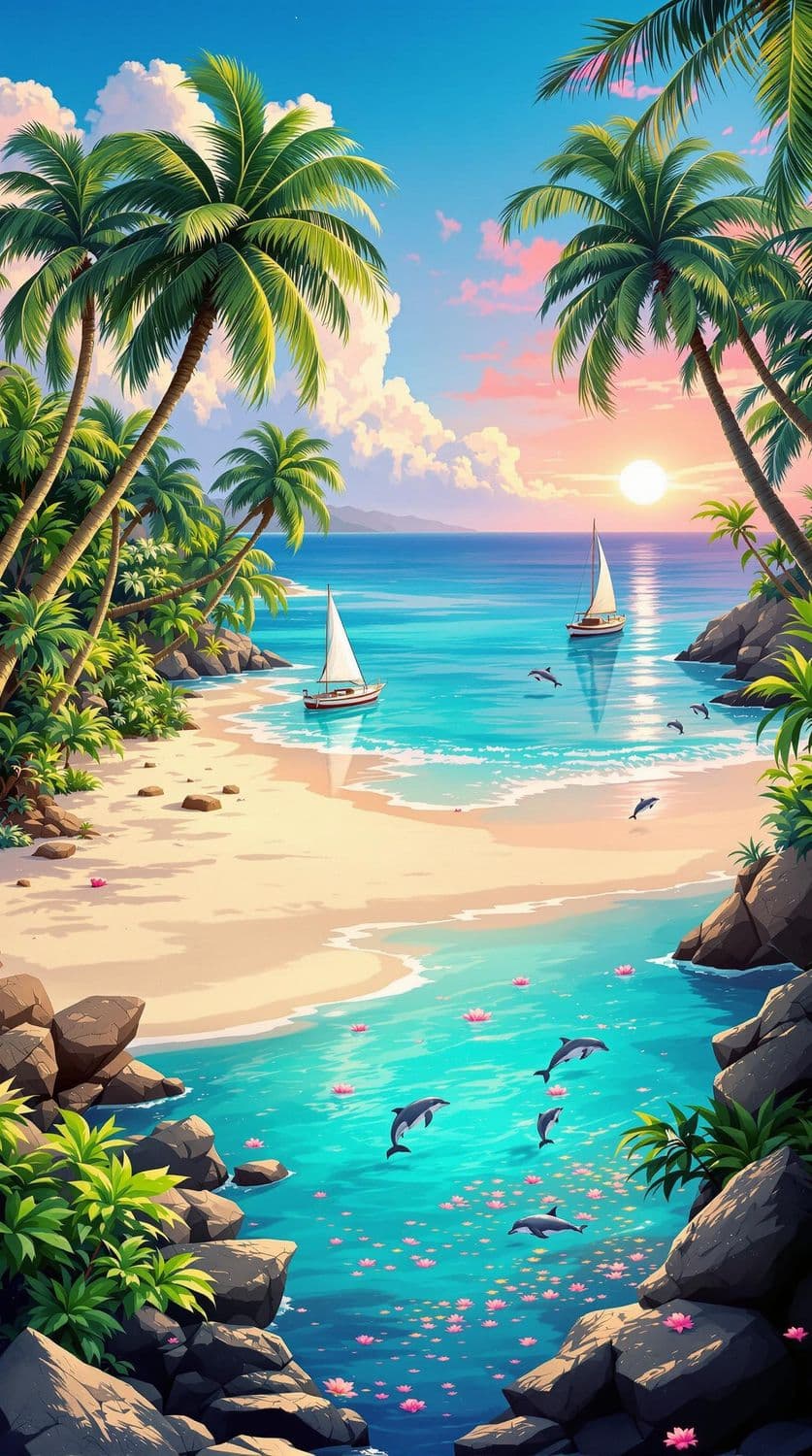 Tropical Sunset Serenity