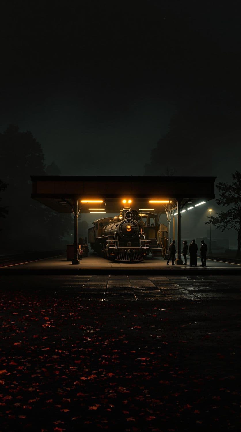 Night Train Station
