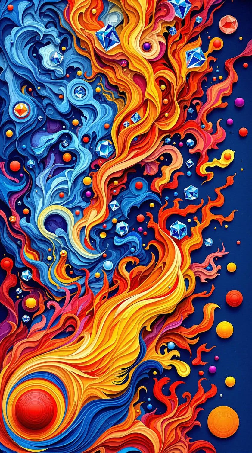 Ocean Currents and Fiery Tendrils