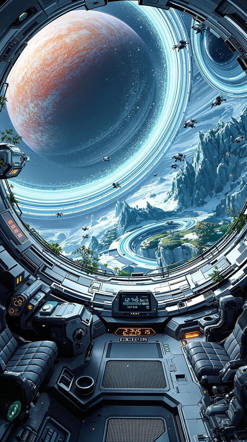 Futuristic Sci-Fi Space Station