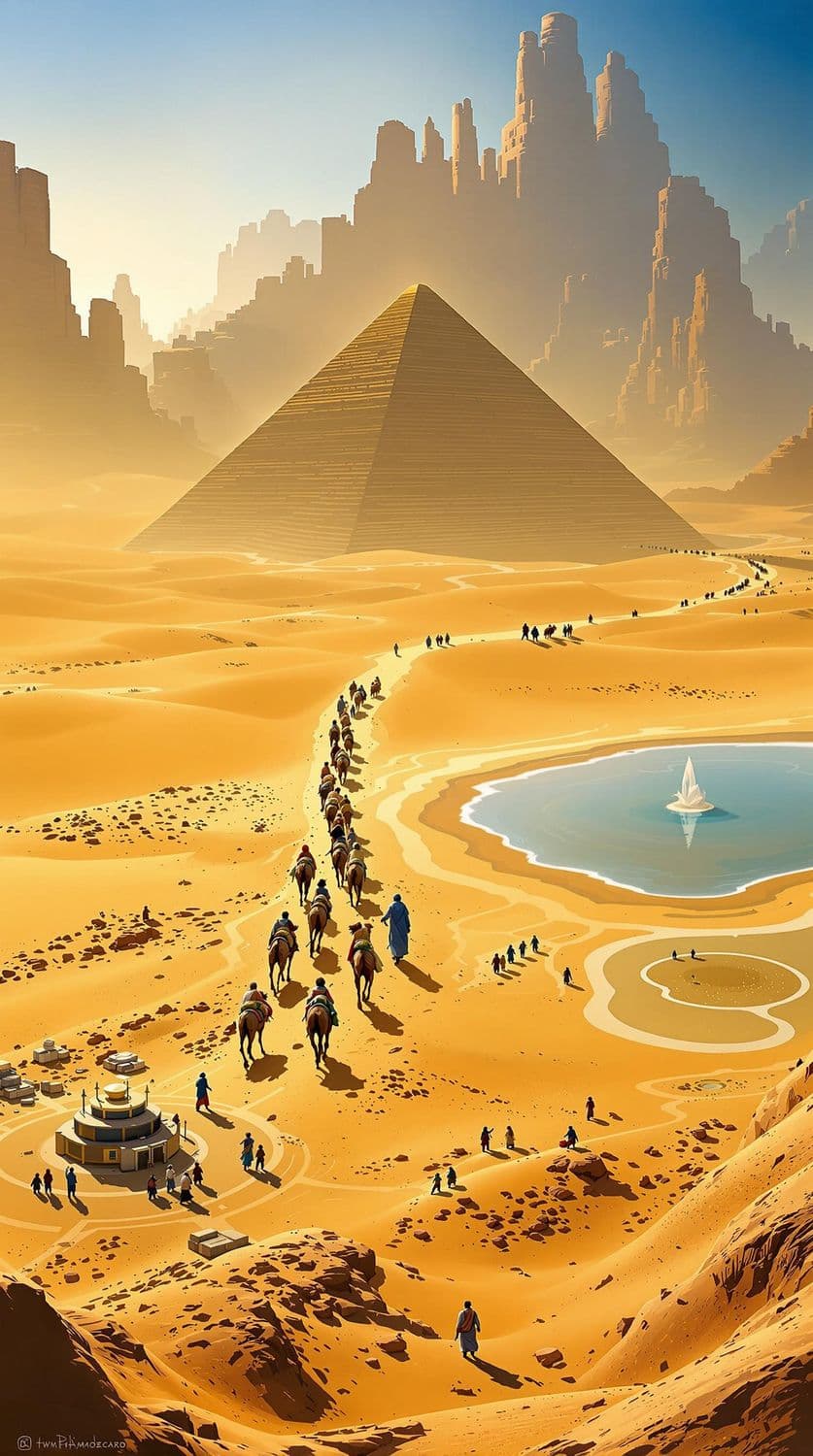 Caravan Across the Dunes