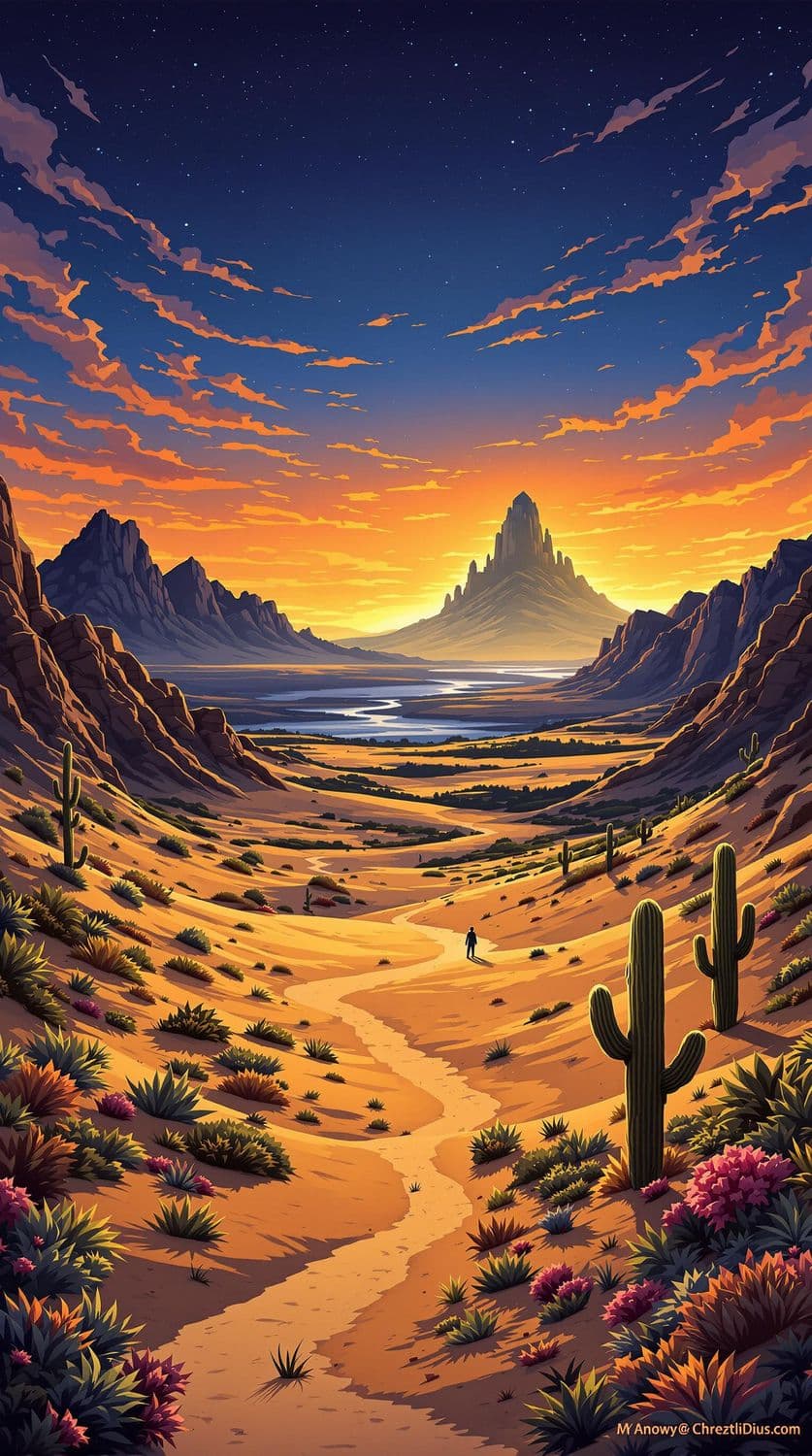 Desert Sunset Serenity