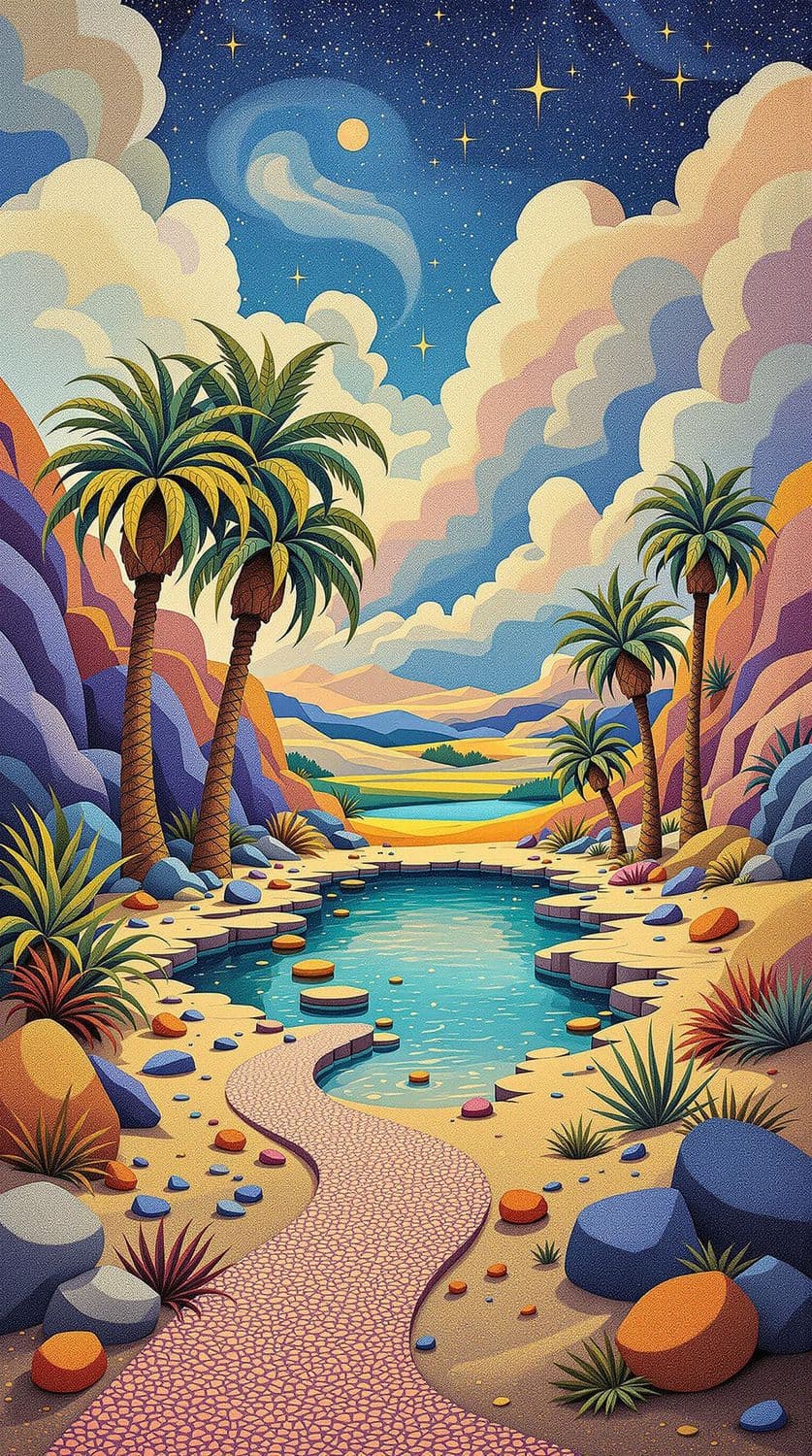 Dreamy Desert Oasis