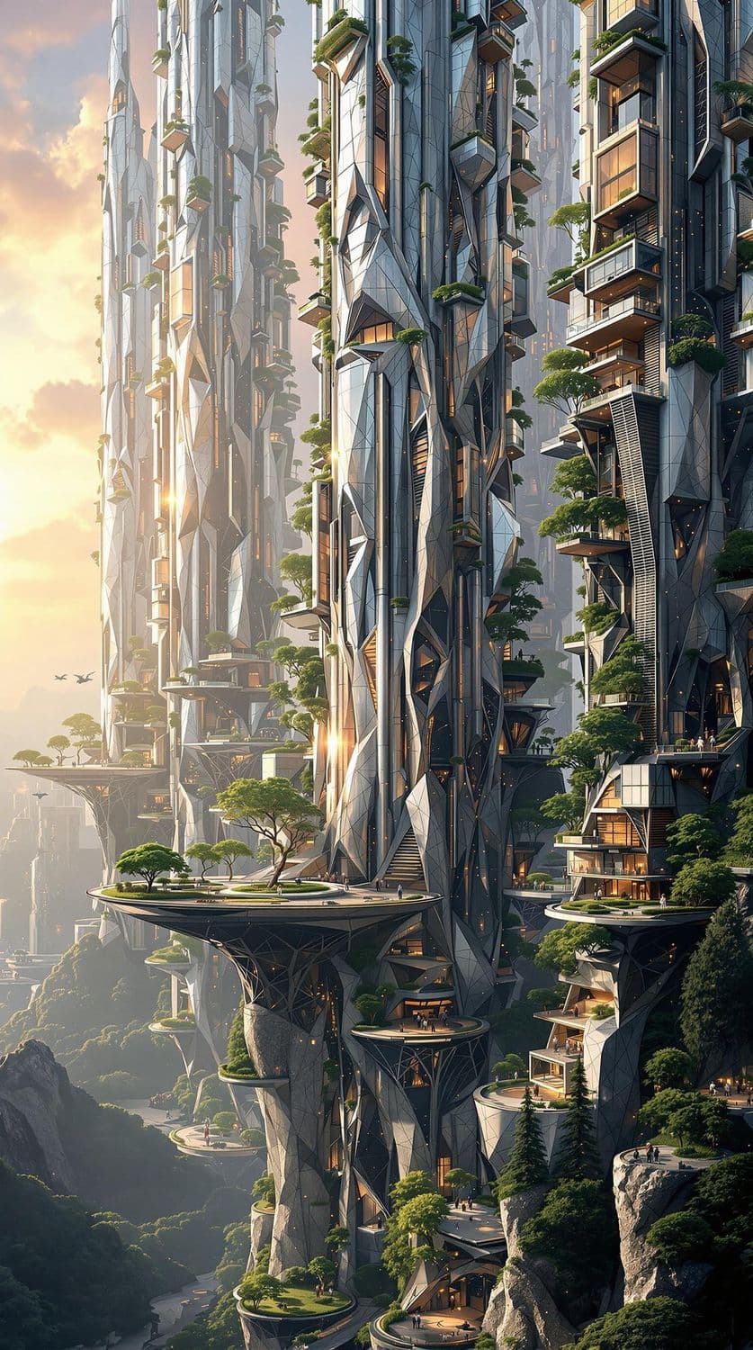 Futuristic Vertical City