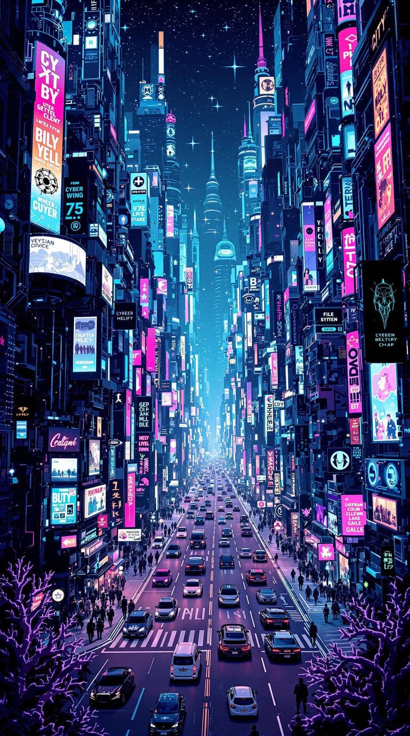 Neon Cyberpunk Metropolis