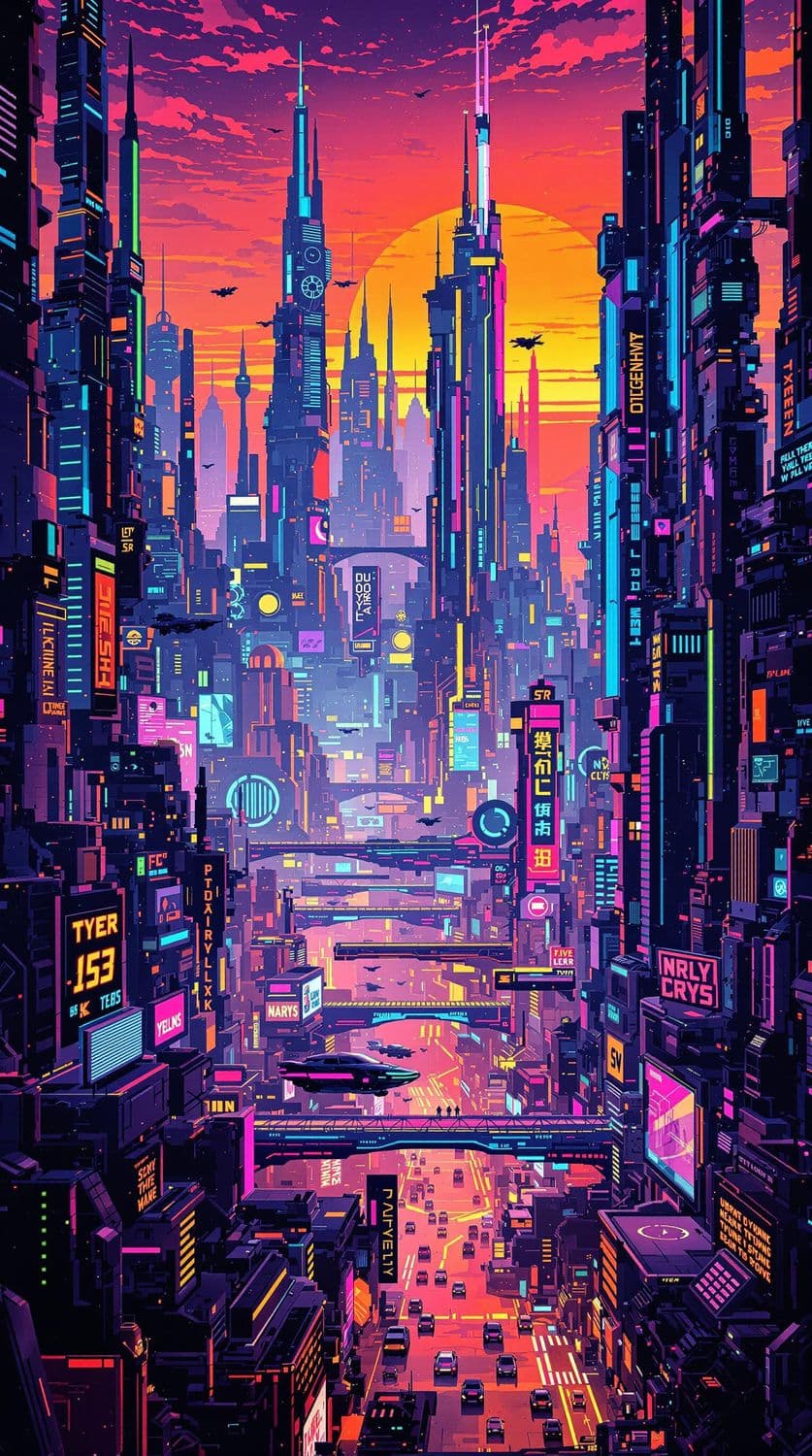 Neon Sunset Utopia
