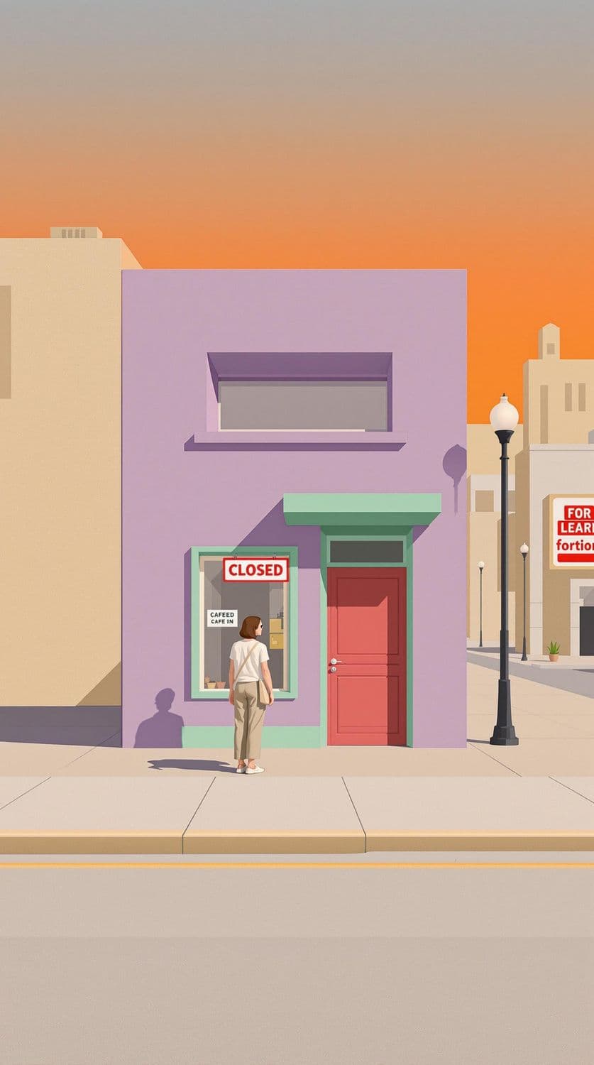 Quiet Afternoon in a Minimalist City