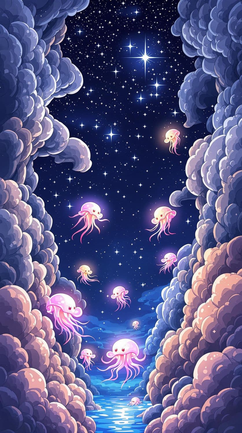 Mystical Ocean Night