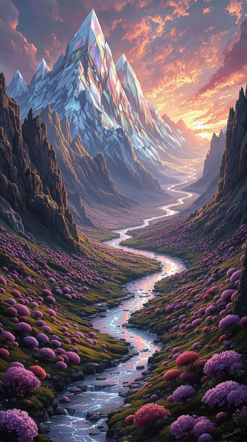 Crystal Peaks at Sunset