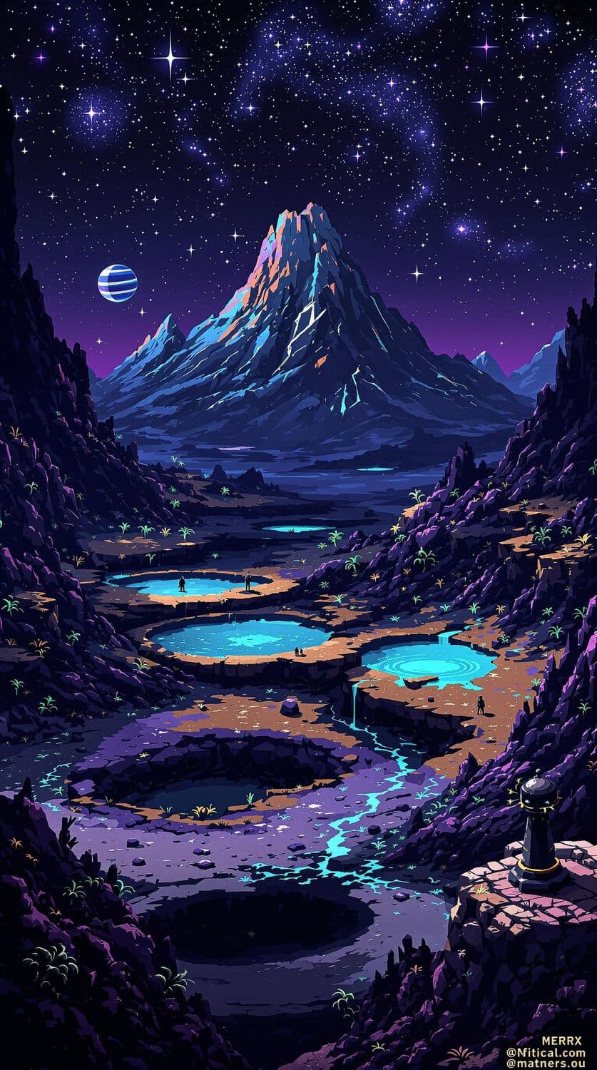 Alien Planet Under the Stars