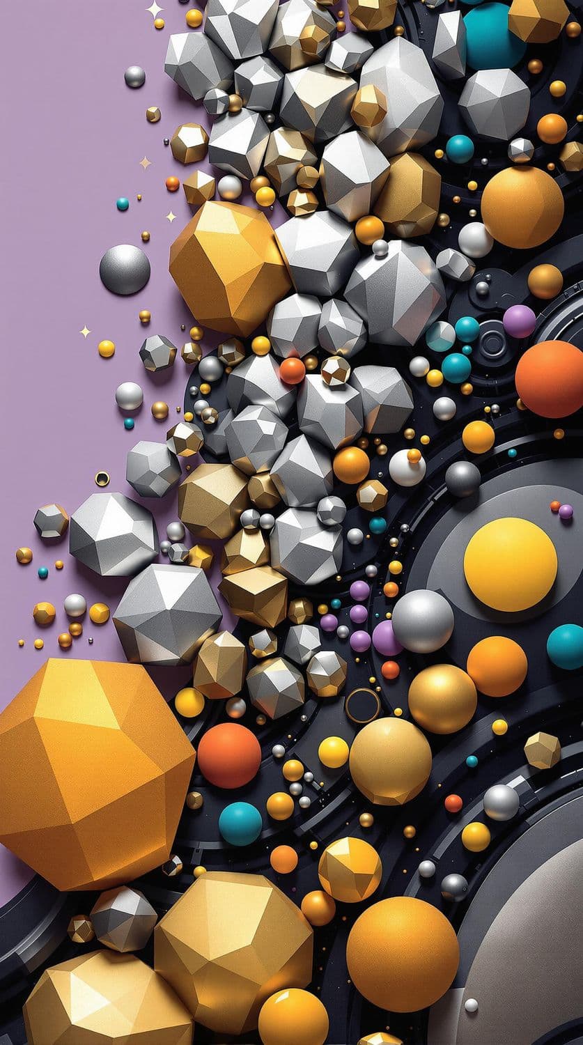 Metallic Geometric Assembly