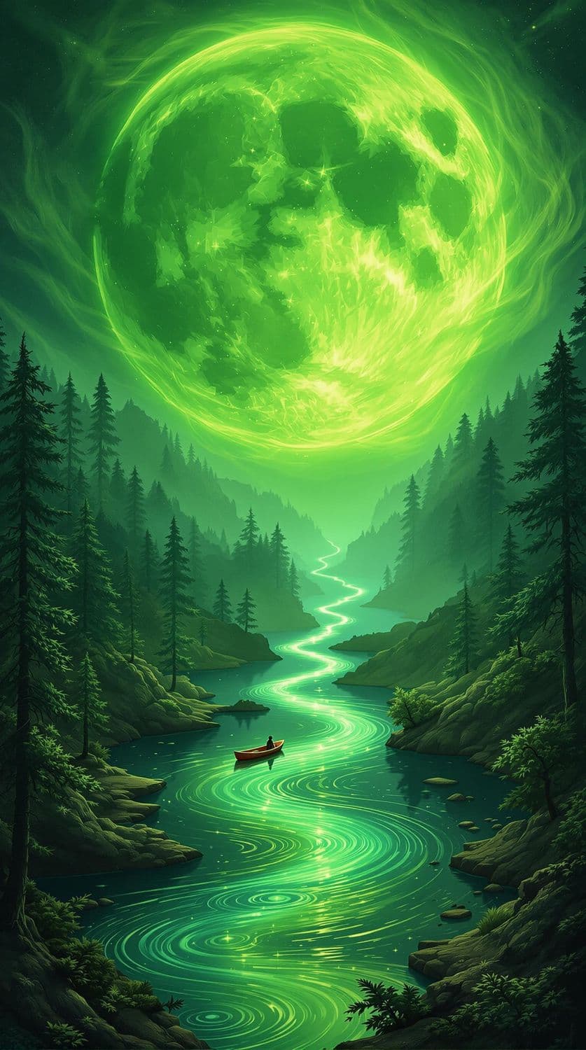 Enchanted Forest with Crystal Lake