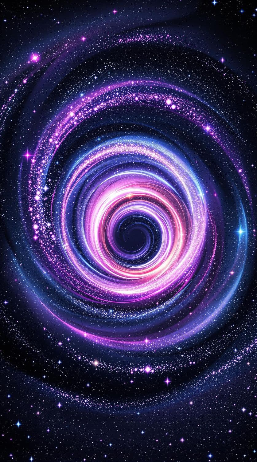 Vibrant Galactic Spiral