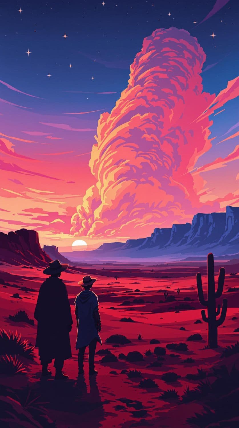 Desert Wanderer at Dawn