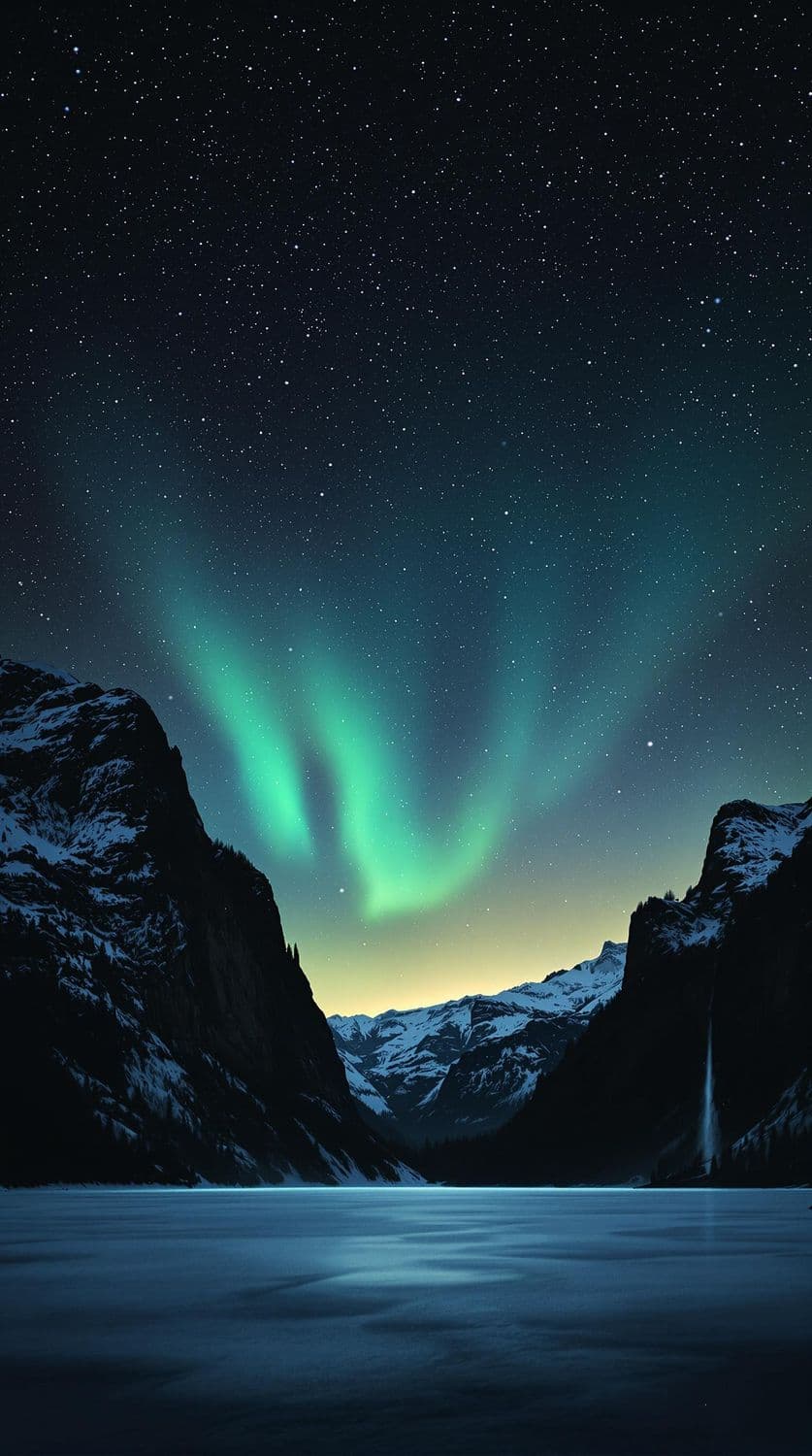 Aurora in the Alps