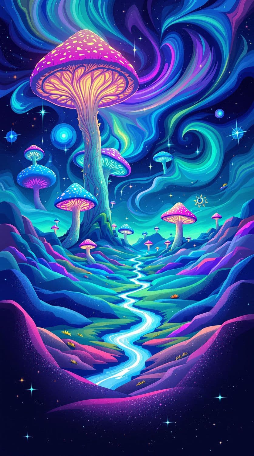 Alien Mushroom Landscape
