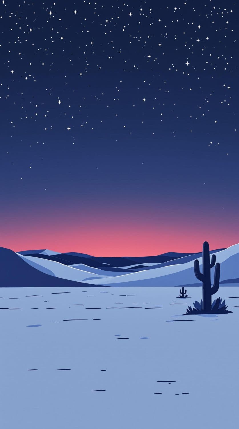 Starlit Desert Night