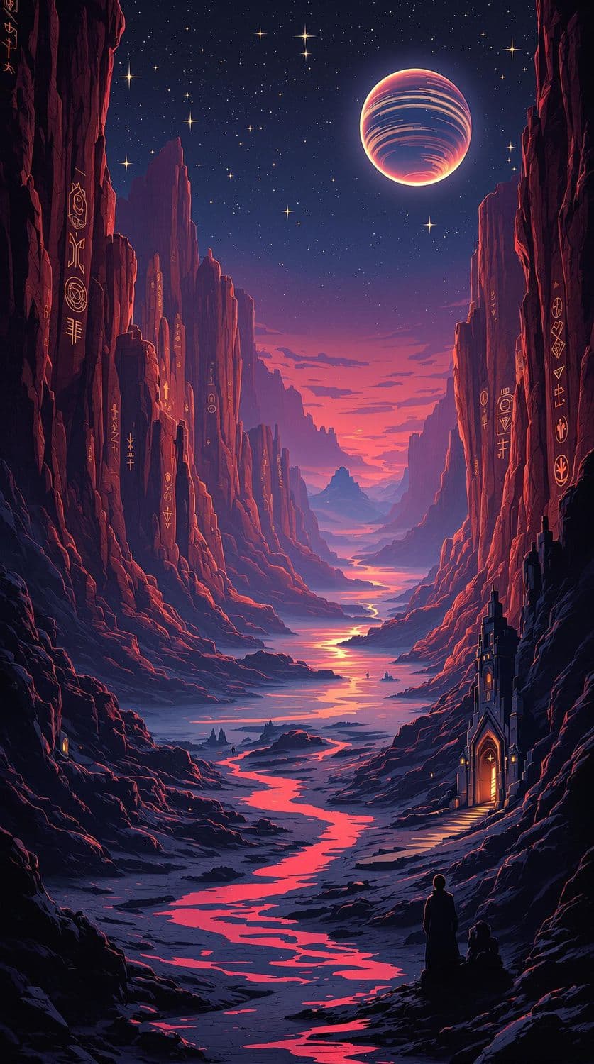 Twilight Canyon of Secrets