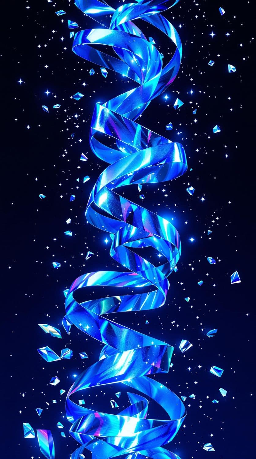 Spiraling Metallic Ribbons